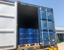 Loading Grinding Balls into Containers at Factory